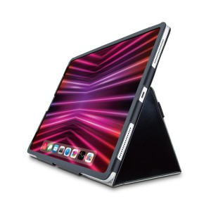 ELECOM TB-A22PLPLFBK iPad Pro 12.9インチ 第6世代 ( 2022 ) 用 ケース ソフトレザー カバー 手帳型 ブラック メーカー直送