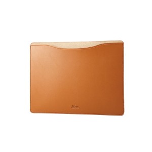 ELECOM BM-IBSVM2213CA MacBook Pro / Air 13インチ 13.6インチ パソコン ケース カバー スリーブタイプ キャメル メーカー直送