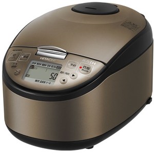 炊飯器 日立 圧力 IH 5.5合 RZ-G10EM ブラウンメタリック [圧力IH炊飯器 (5.5合炊き)]