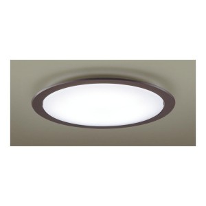 パナソニック LED シーリングライト 照明器具 14畳 リモコン付き 調色 PANASONIC LGC61124 ダークブラウン [洋風LEDシーリングライト (〜