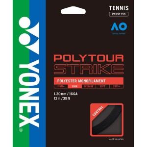 YONEX ヨネックス 硬式テニス用 ガット ポリツアーストライク130 クールブラック PTGST130 730