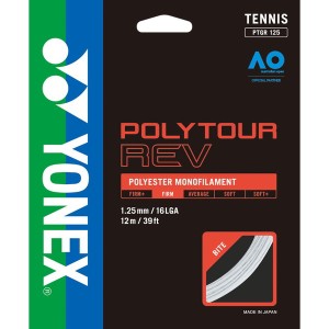 YONEX ヨネックス 硬式テニス用 ガット ポリツアーレブ125 W PTGR125 011