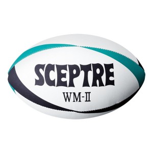 SCEPTRE セプター ラグビー ボール ワールドモデル WM-2 レースレス ネイビー×ターコイズブルー SP13A [5号球]