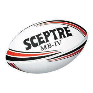 SCEPTRE セプター ラグビー ボール MB-4 ジュニアレースレス SP914 ブラック×レッド [4号球 (高学年用)]