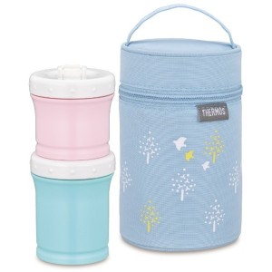 THERMOS NPE-240 BL ブルー [保冷ポーチ付き 離乳食ケース]