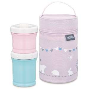 THERMOS NPE-240 P ピンク [保冷ポーチ付き 離乳食ケース]