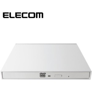 ELECOM LDR-PMK8U2VWH [DVDマルチ ドライブ 外付け mini-B USB2.0 書き込み / データバックアップ ホワイト] メーカー直送