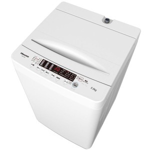 洗濯機 5.5kg ハイセンス 一人暮らし Hisense HW-K55E 簡易乾燥機能付【あす着】