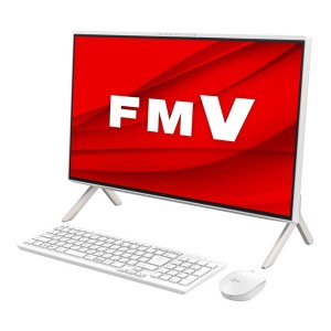 富士通 FMVF60H3W ホワイト ESPRIMO [デスクトップパソコン 23.8型 / Win11 Home / DVDスーパーマルチ / Office搭載]