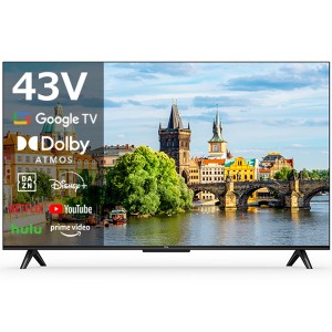 液晶テレビ 43型 TCL 43V6A 43V型 43インチ 地上・BS・CSデジタル スマートテレビ 4Kチューナー内蔵【あす着】