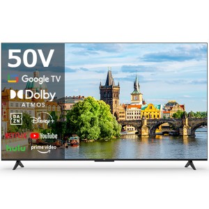 液晶テレビ 50型 TCL 50V6A 50V型 50インチ 地上・BS・CSデジタル スマートテレビ 4Kチューナー内蔵【あす着】