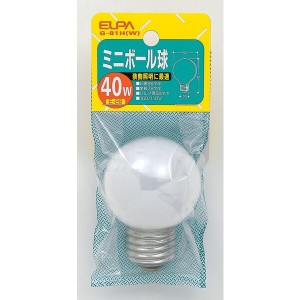 朝日電器 G-81H(W) [ミニボール球 40W (白熱電球)]