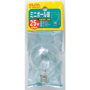 朝日電器 G-86H(C) [ミニボール球 25W (白熱電球)]