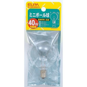 朝日電器 G-803H(C) [ミニボール球 40W (白熱電球)]