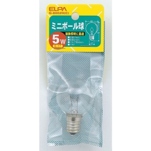 朝日電器 G-8002H(C) [ミニボール球 5W (白熱電球)]