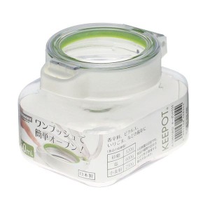 岩崎工業 食品保存容器 キーポット 550ml ホワイトグリーン A-1080WG