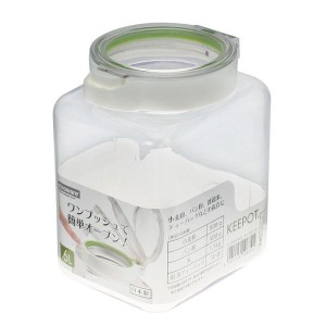 岩崎工業 食品保存容器 キーポット 1.6L ホワイトグリーン A-1083WG