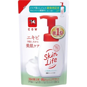 牛乳石鹸 スキンライフ 薬用泡のふんわり洗顔 詰替用 140mL