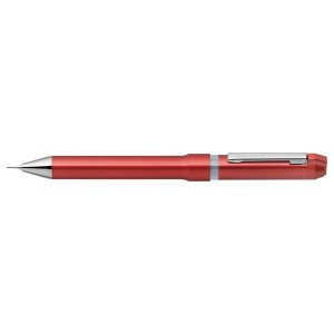 ゼブラ シャーボNu 0.5 レッド SBS35-R [多機能ペン(2色ボールペン+シャープペンシル)]