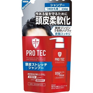 ライオン PRO TEC プロテク 頭皮ストレッチシャンプー つめかえ用 230g