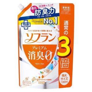 ライオン ソフラン プレミアム消臭 アロマソープの香り つめかえ用 特大 1260ml【あす着】