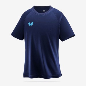 Butterfly バタフライ ウィンロゴ・Tシャツ II ネイビー M 464201780105