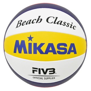 MIKASA BV551C-WYBR ビーチバレーボール 練習球 一般・大学・高校・中学用 縫い ホワイト/イエロー/ブルー/レッド