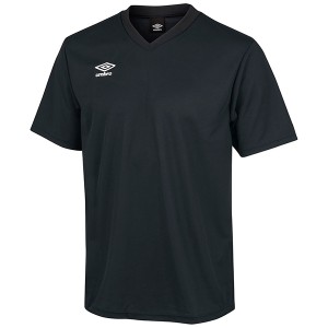 アンブロ サッカー ゲームシャツ ワンポイント ブラック S UAS6307 BLK S