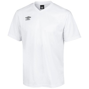 アンブロ サッカー ゲームシャツ ワンポイント ホワイト M UAS6307 WHT M