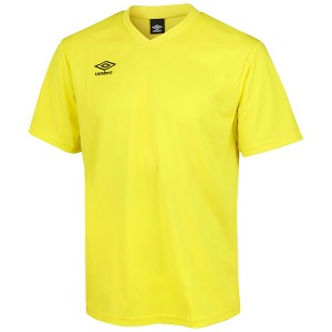 アンブロ サッカー ジュニア ゲームシャツ ワンポイント イエロー 160 UAS6307J YEL 160