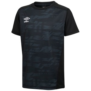 アンブロ サッカー ゲームシャツ グラフィック ブラック S UAS6310 BLK S