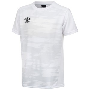 アンブロ サッカー ジュニア ゲームシャツ グラフィック ホワイト 120 UAS6310J WHT 120