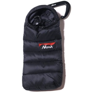 NANGA ナンガ ミニスリーピングバッグ フォンケース ブラック Mini sleeping bag phone case - BLK NA2253-3A204 N1ScBK91