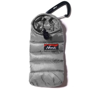 NANGA ナンガ ミニスリーピングバッグ フォンケース グレー Mini sleeping bag phone case - GRY NA2253-3A204 N1ScGR95