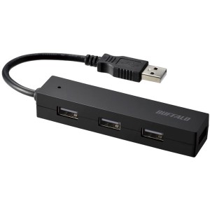 BUFFALO BSH4U050U2BK ブラック [USBハブ (バスパワー /4ポート/USB2.0対応)]