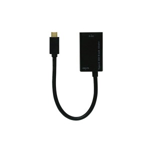 ミヨシ USA-PDS1/BK USB-PD対応 Type-C変換アダプタ D-sub メーカー直送