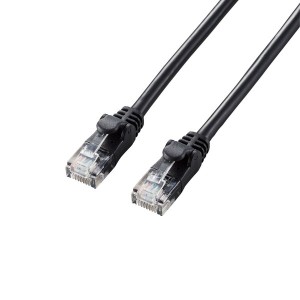 ELECOM LD-GPAY/BK7 LANケーブル Cat6A やわらか ツメが折れないカバー 7m ブラック