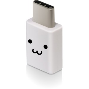 ELECOM MPA-MBFCMADNWHF [スマートフォン用USB変換アダプタ/USB(microBメス)-USB(Cオス)/フェイス]