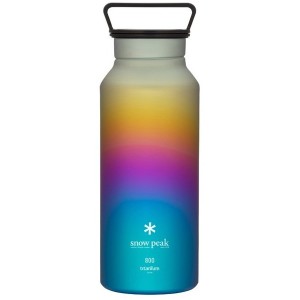 スノーピーク オーロラボトル800 レインボー ボトル 水筒 取っ手付き 800ml チタン コンパクト 登山 TW800RA TW-800-RA