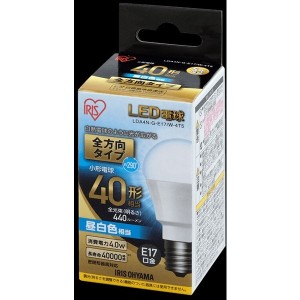 アイリスオーヤマ LDA4N-G-E17/W-4T5 ECOHiLUX [LED電球 (E17口金・40W相当・440lm・昼白色) ]