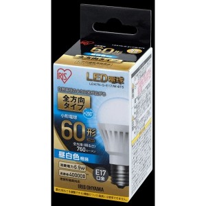 アイリスオーヤマ LDA7N-G-E17/W-6T5 ECOHiLUX [LED電球 (E17口金・60W相当・760lm・昼白色) ]