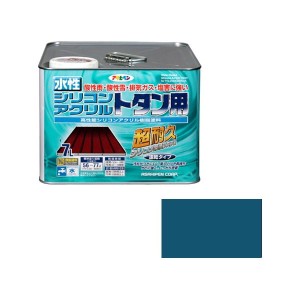 アサヒペン 水性シリコンアクリルトタン用 7L (オーシャンブルー)