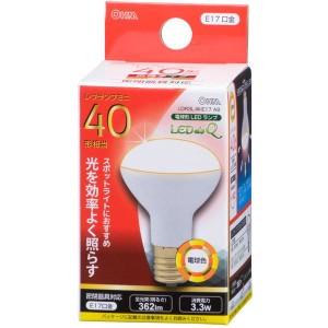 オーム電機 LDR3L-W-E17 A9 [LED電球 ミニレフランプ形 E17 40形相当 電球色]