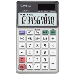 CASIO(カシオ) SL-930GT-N [ポータブル電卓 手帳タイプ 10桁]