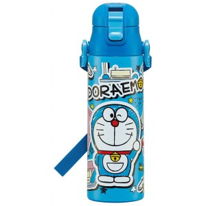 スケーター SDC6N ドラえもん ステッカー ステンレス水筒 直飲み 580ml 子供用