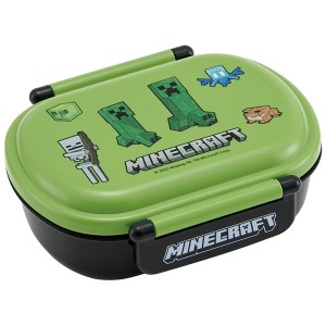 スケーター QAF2BAAG Minecraft (マインクラフト) 子供用 お弁当箱 360ml ふわっと盛れるドーム型フタ 抗菌