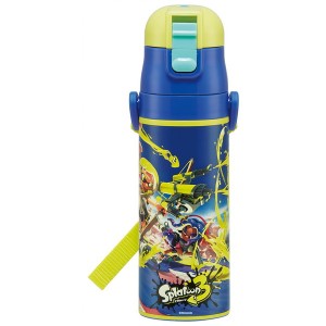 スケーター SDC4 スプラトゥーン3 子供用 ステンレス 水筒 470ml 持ちやすい軽量タイプ 直飲み【あす着】