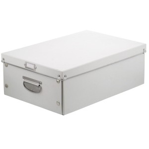 ベストコ ND-9035 ふた付き 収納ボックス XL ホワイト パピーア