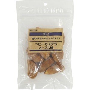 ペットプロ 国産おやつ ベビーカステラ メープル味 70g