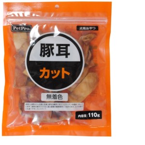 ペットプロ 豚耳カット 110g